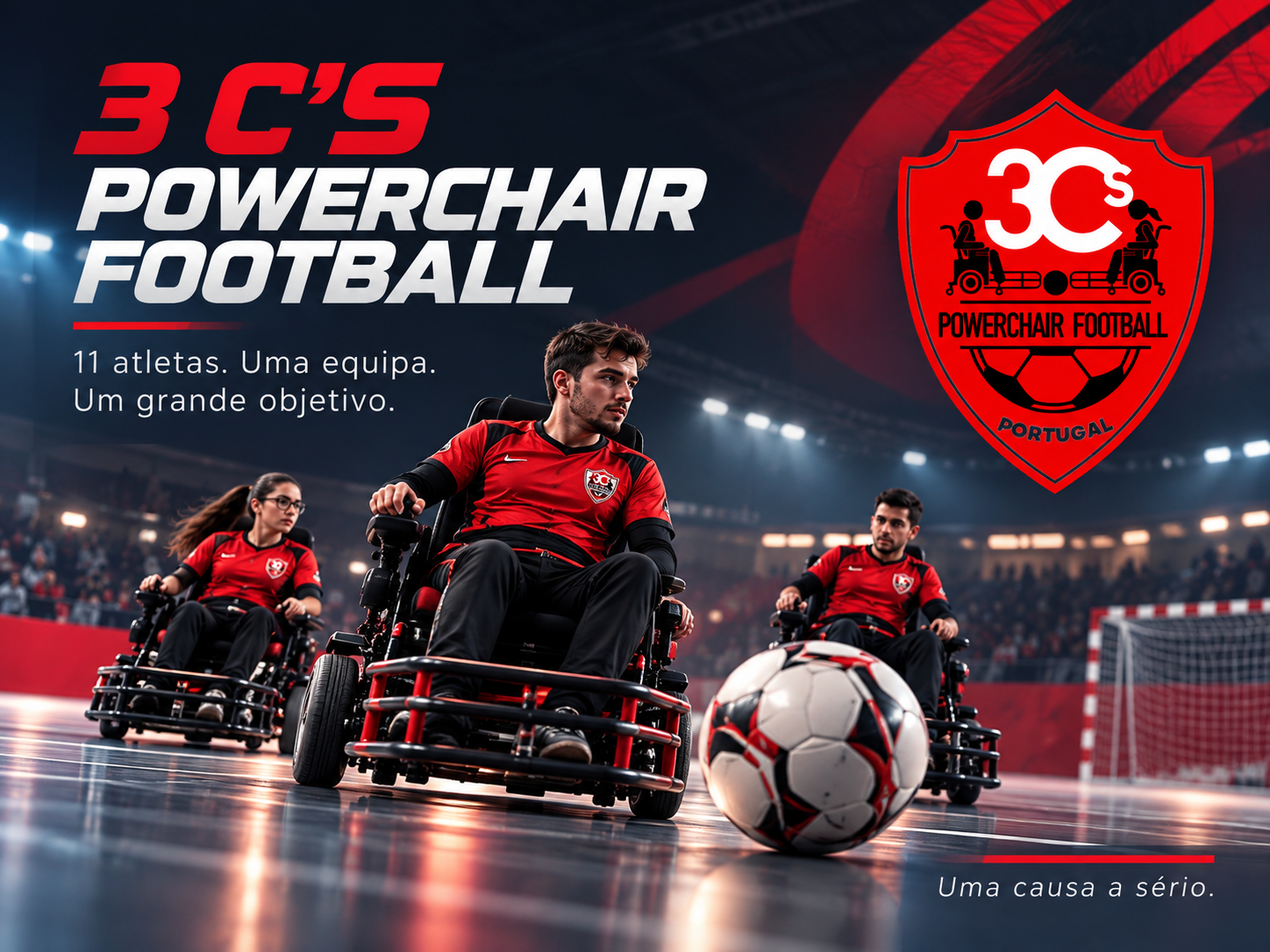 Imagem ilustrativa da causa real da 3 C’S Powerchair Football